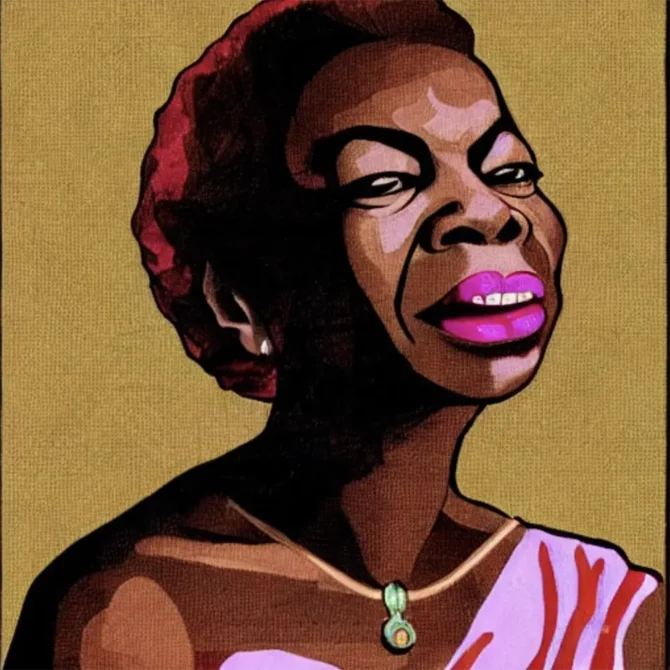 Nina Simone in the style of Francisco de Goya     9